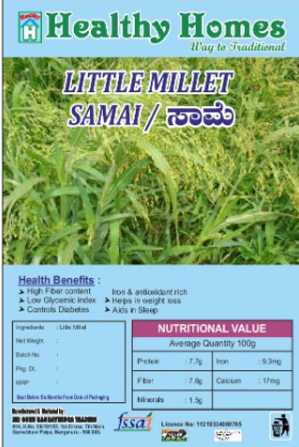 Healthy Homes Little Millet  / Samai - 1 KG